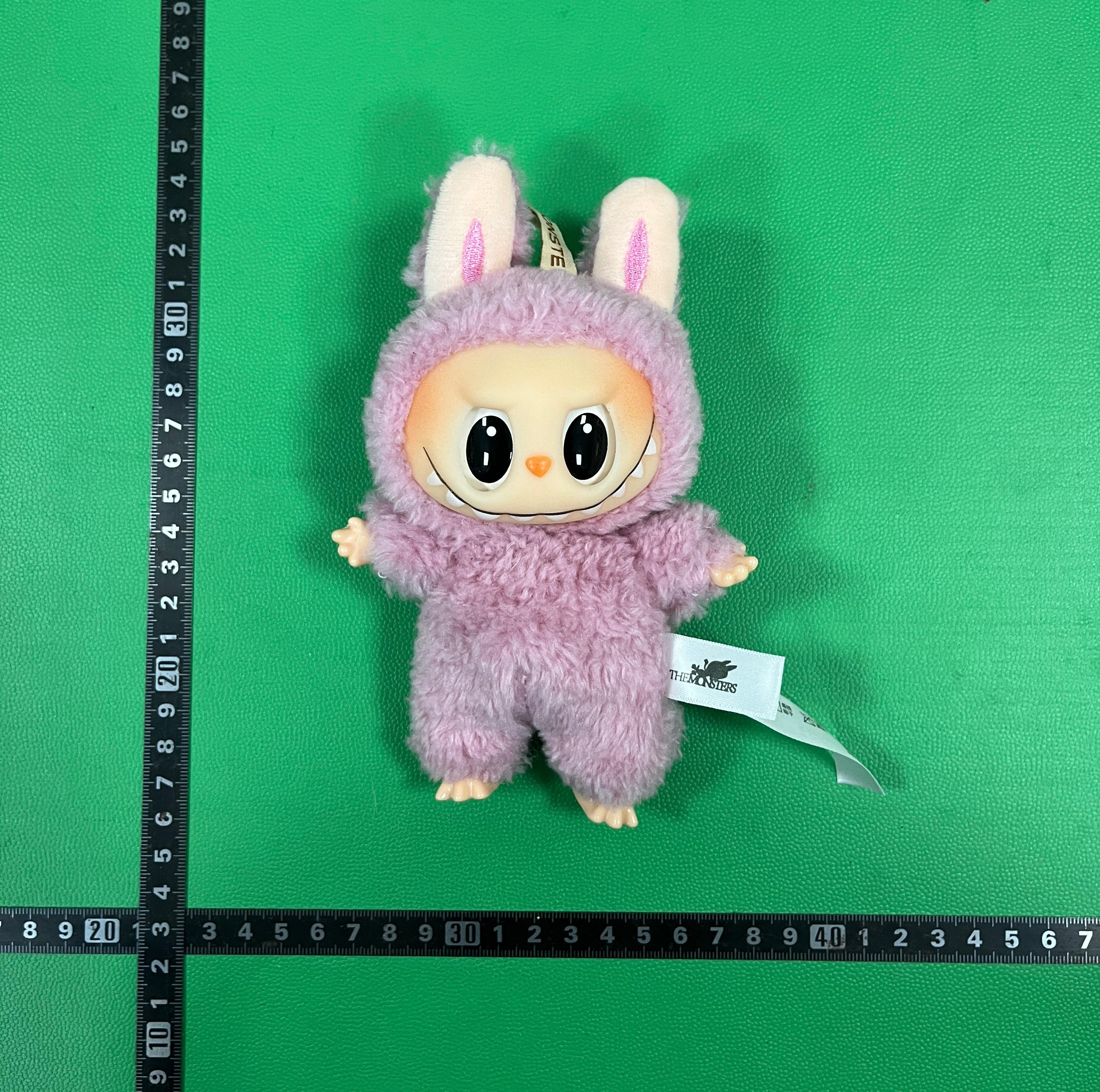 Bubble Mart labubu doll pendant blind box vinyl plush labubu doll bag trinket keychain -1