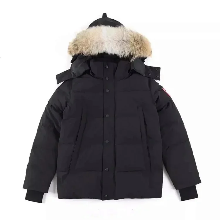 Canada Goose Black Fur Hooded 