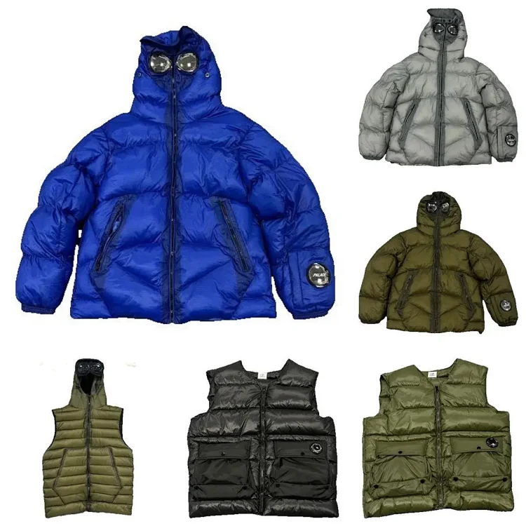 C.P. Company Blue Goggle Puffe