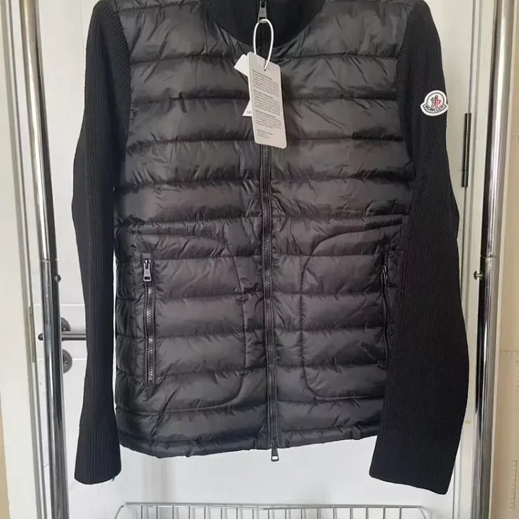 Moncler Black Puffer Cardigan 