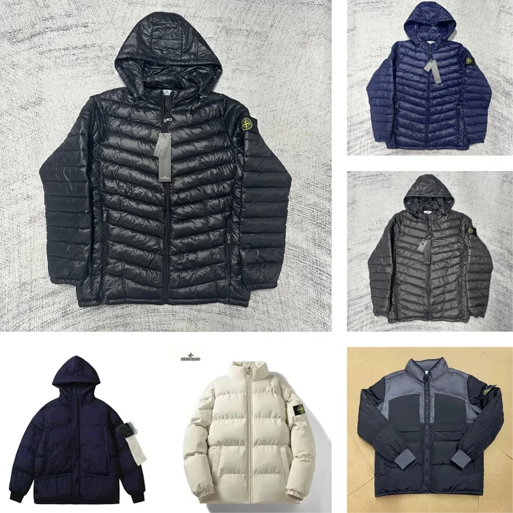 Stone Island Black Hooded Puff