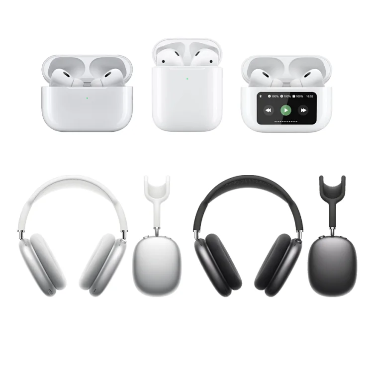 Apple White AirPods and Headphones Set