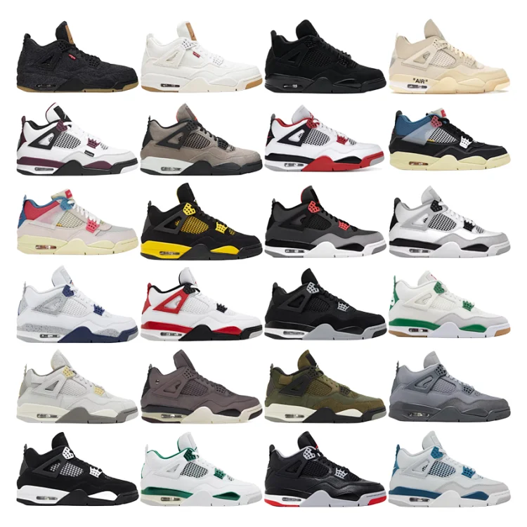 Air Jordan 4 Retro Sneakers in Various Colors